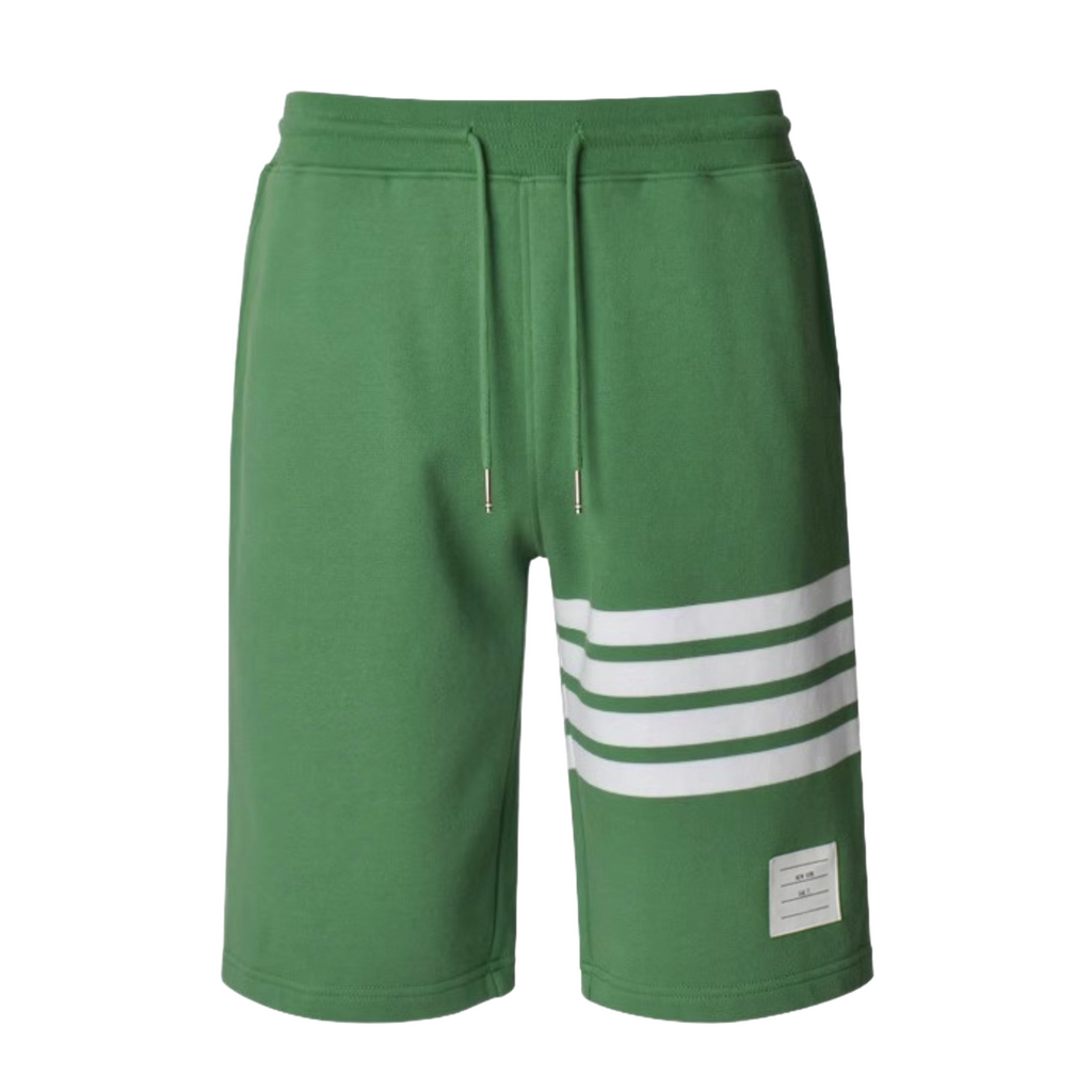 Thom Browne Style Unisex Shorts with Signature Four-Bar Detail