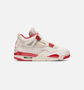 Air Jordan 4 Retro Valentine's Day Women's Shoes - Pale Ivory Sierra Red Tough Red