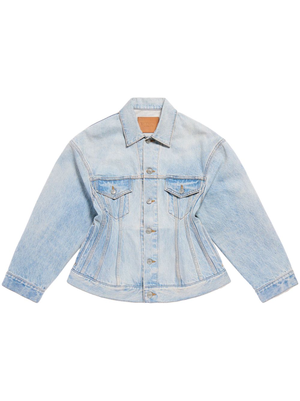 Balenciaga Women's Hourglass Silhouette Denim Jacket