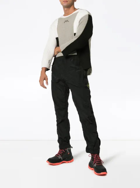 A-COLD-WALL* panelled asymmetric merino blend jumper