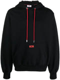 GCDS logo-print cotton hoodie
