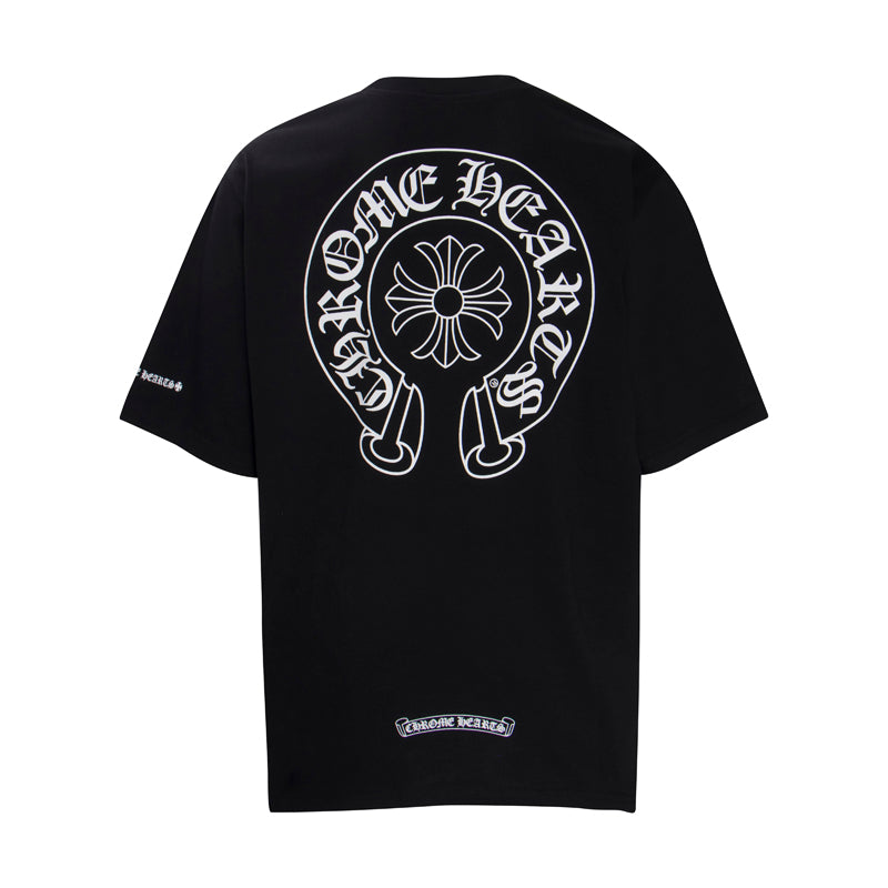 Chrome Hearts Classic Horseshoe Logo Short Sleeve T-shirt 6013