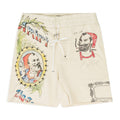 Almond Zig Zag Sketch Sweatshorts