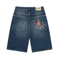 "koi fish v2" Jorts washed indigo