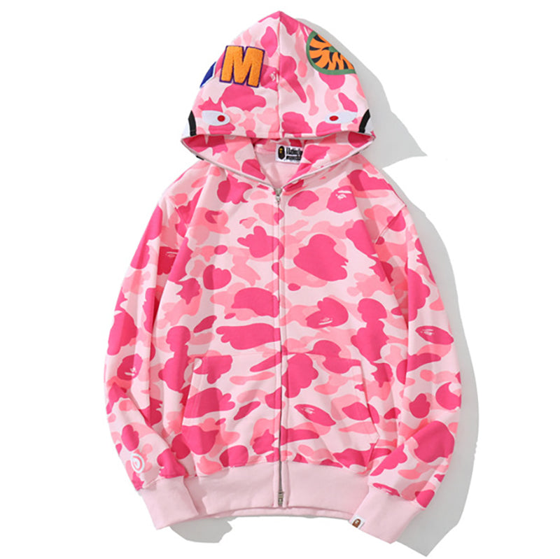 BAPE WGM Camo Zipper Hoodie