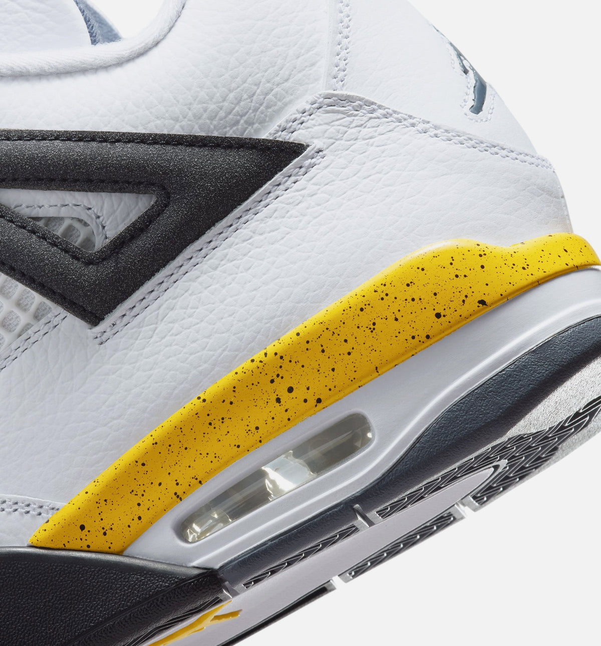 Air Jordan 4 Retro Rare Air Tour Yellow Men's Sneakers - White / Dark Blue-Grey / Black / Tour Yellow