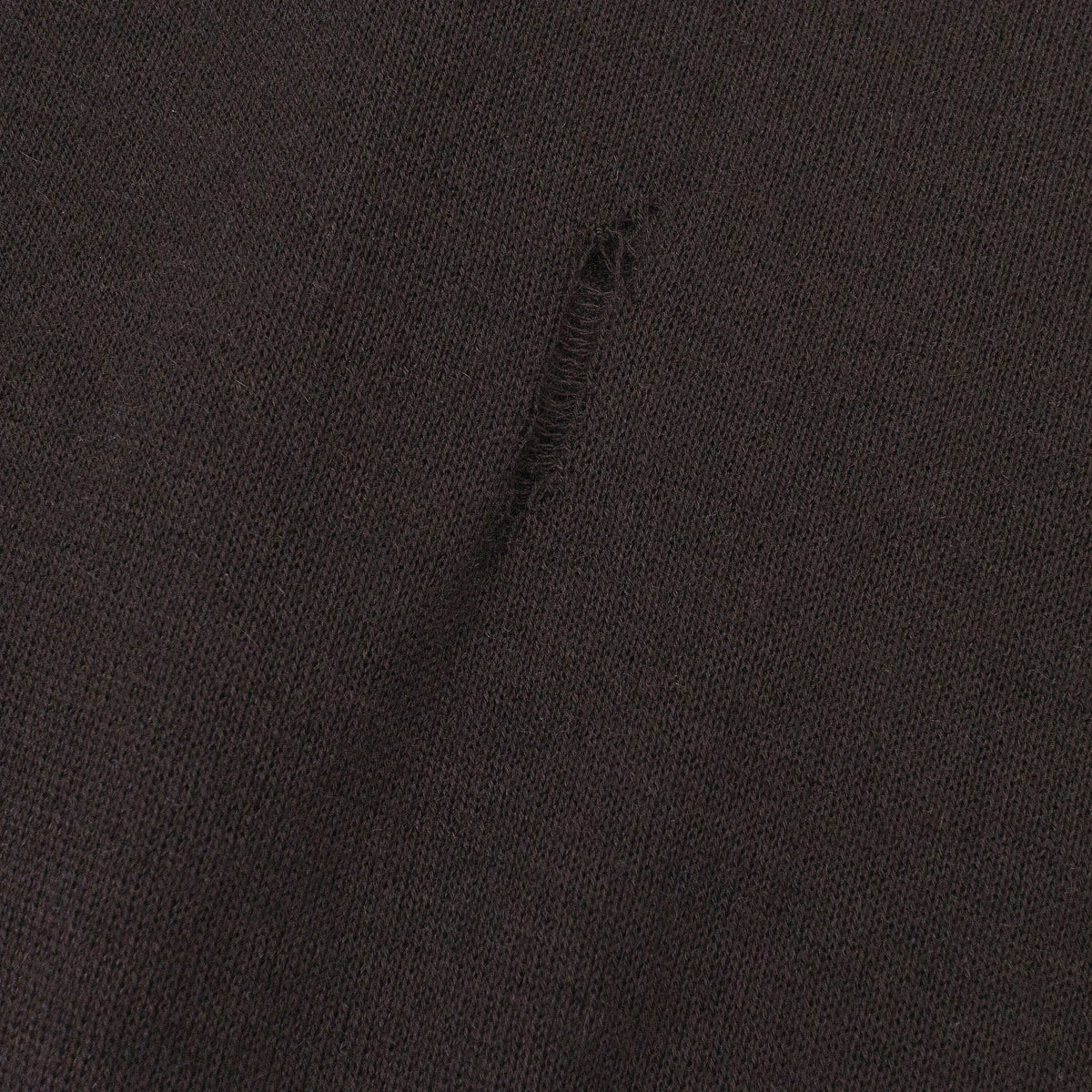 DISTRESSED CASHMERE BROWN JUMPER