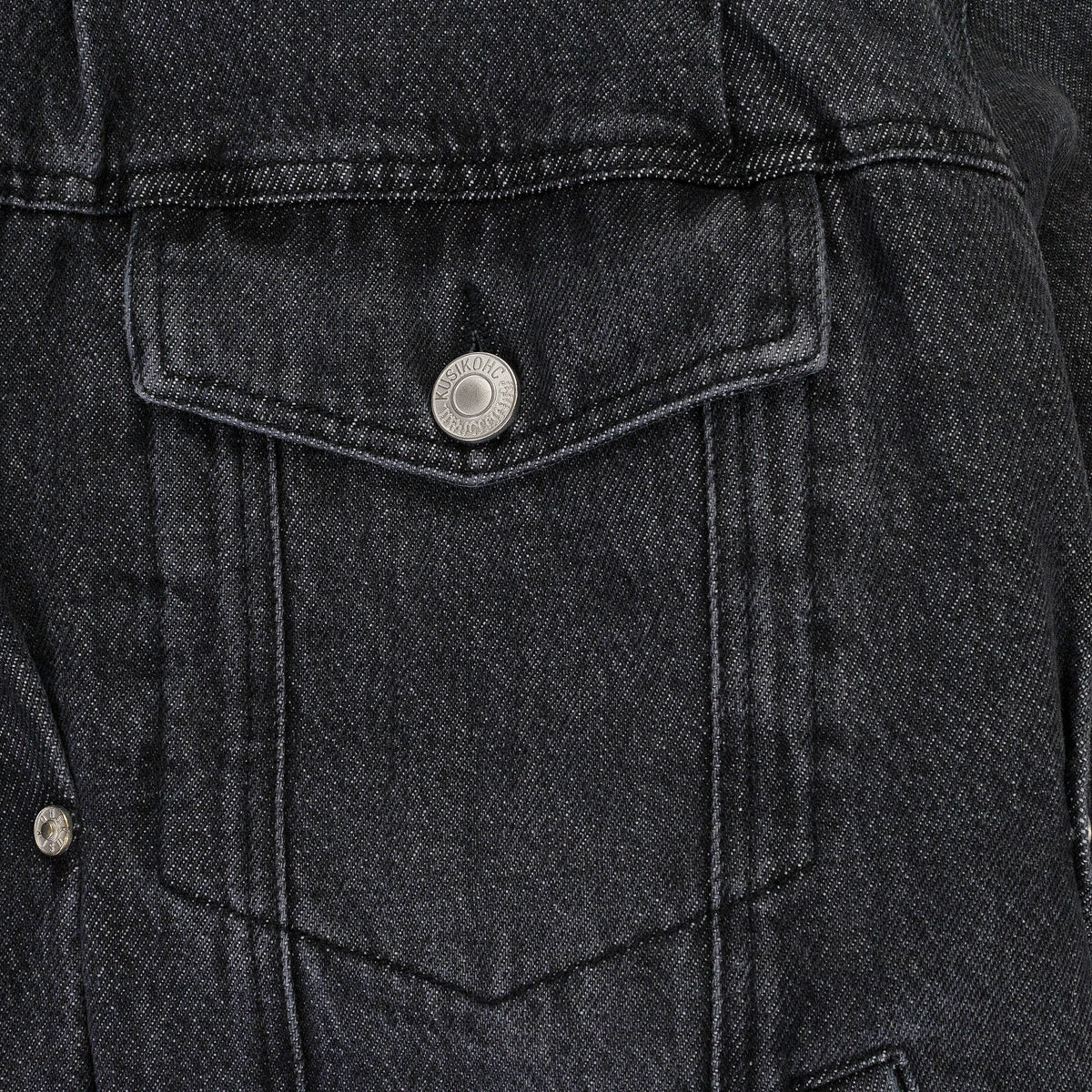 PADDED MULTI RIVET DENIM JACKET