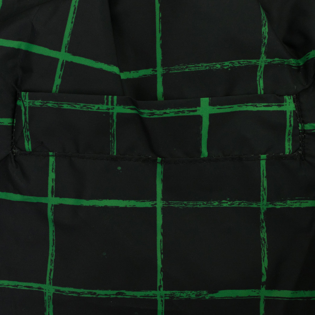 BLACK/GREEN SWISHIES DUO PATTERNED STRAIGHT PANTS