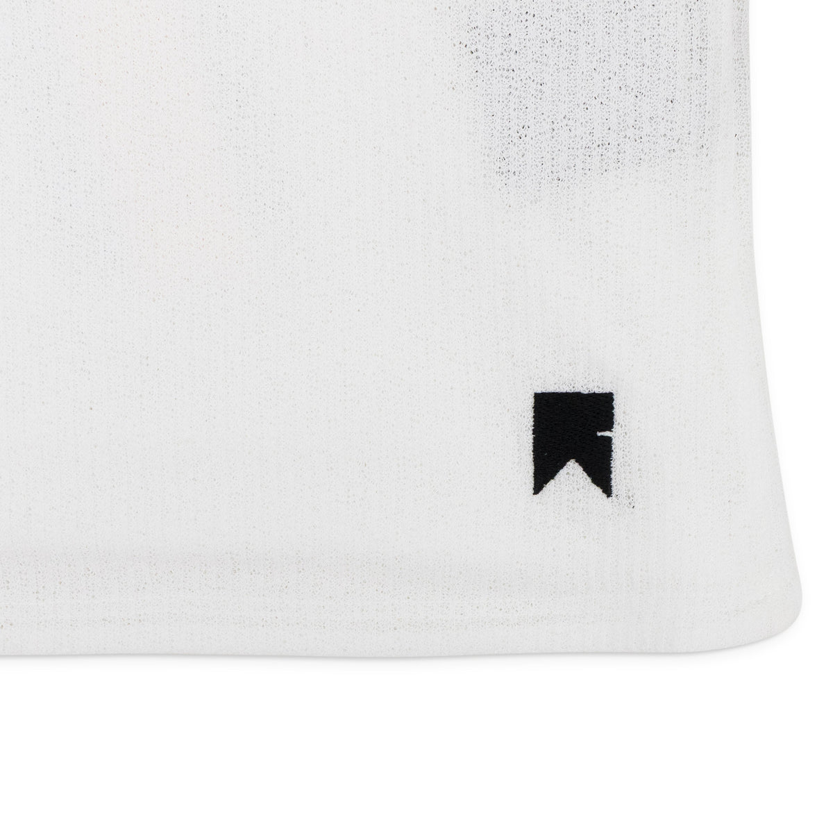 WHITE SHEER RIB KNIT TANK TOP