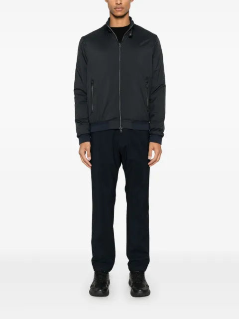 Herno logo-plaque bomber jacket