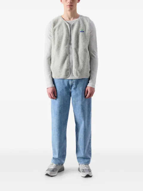 American Vintage Hoktown button-fastening fleece gilet