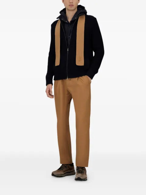 Herno ribbed-knit wool jacket