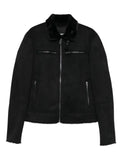 Patrizia Pepe soft-collar biker jacket