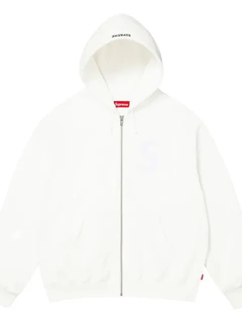 Supreme S logo zip-up hoodie