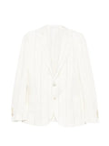 Eleventy striped single-breasted blazer