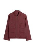LEMAIRE four-pocket zip-up long sleeve jacket