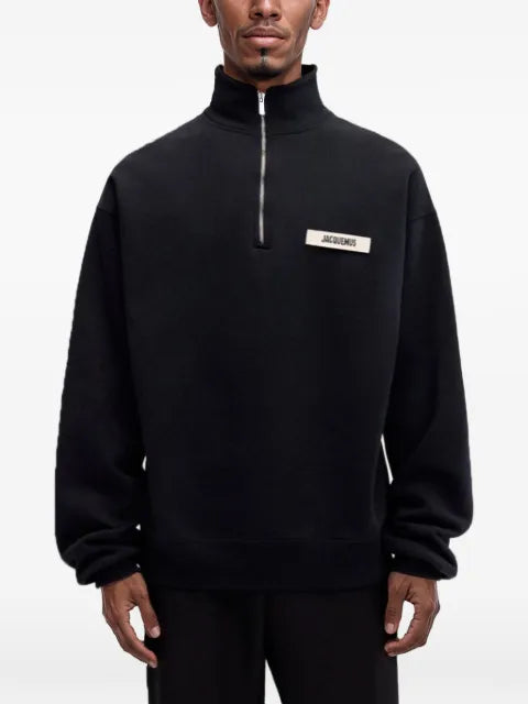 Jacquemus grosgrain quarter-zip sweatshirt