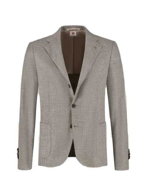 Luigi Borrelli plaid two-button blazer