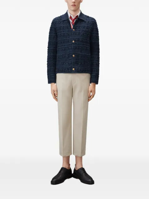 Thom Browne knit tweed 4-Bar utility jacket