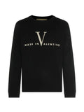 Valentino Garavani logo-print long-sleeve sweatshirt