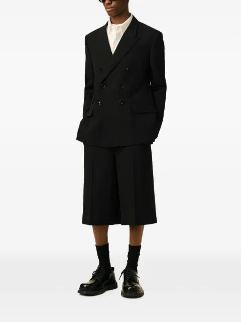 AMI Paris Double breasted straight-fit wool blazer