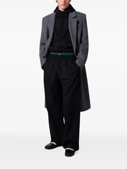 MSGM graphic-print drawstring hoodie