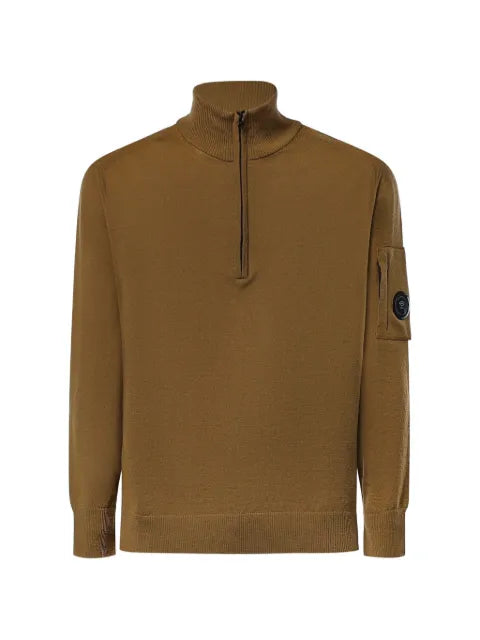 C.P. Company Lens-detail quarter-zip sweater