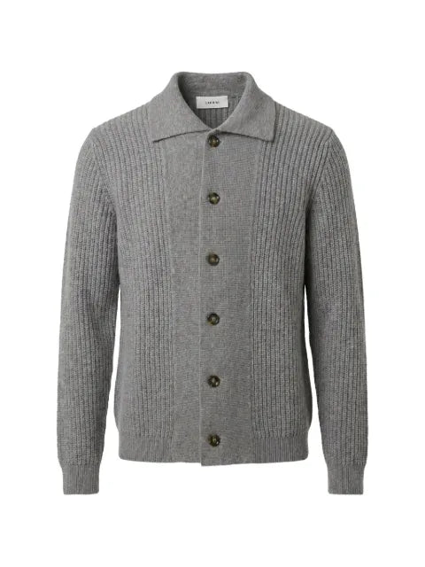 Lardini ribbed-knit wool cardigan