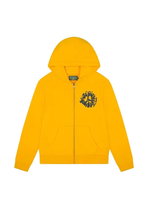 Denim Tears graphic-print zip-up hoodie