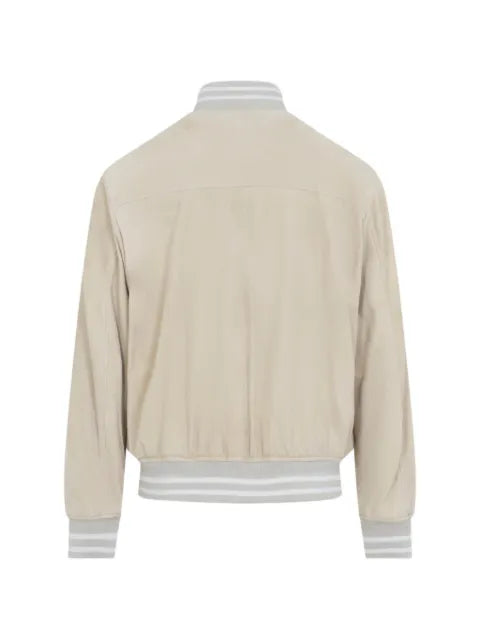Ralph Lauren Purple Label suede bomber jacket
