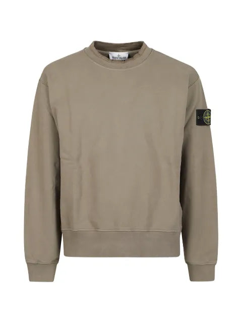 Stone Island 6100022 brushed organic-cotton fleece sweatshirt
