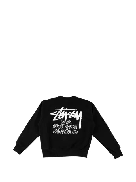 Stüssy x Dover Street Market logo-print crew-neck sweater