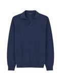 Boggi Milano knitted polo shirt in merino-wool Cashwool® mouliné