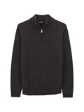 Boggi Milano roll-neck jumper quarter-zip superfine merino wool
