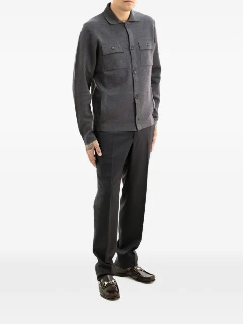 Zanone button-up pocket-detail sweater