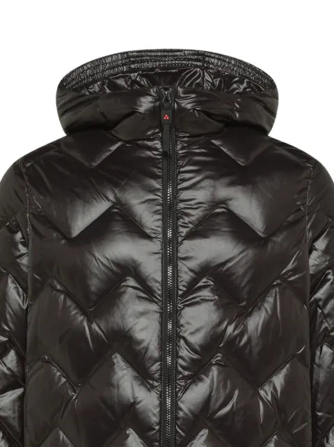 Peuterey chevron-quilted hooded coat
