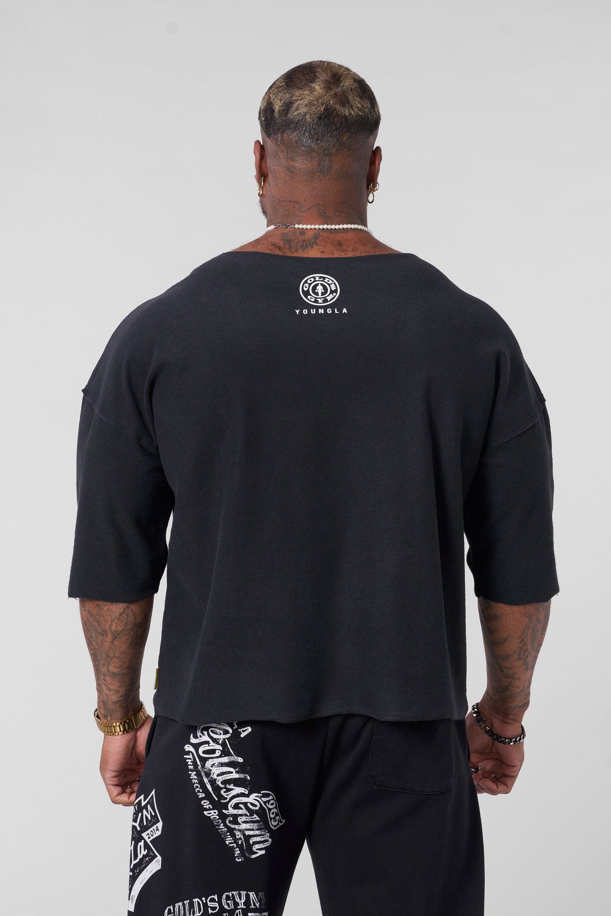 5021 - Golds Gym Wide Neck Terry Tee