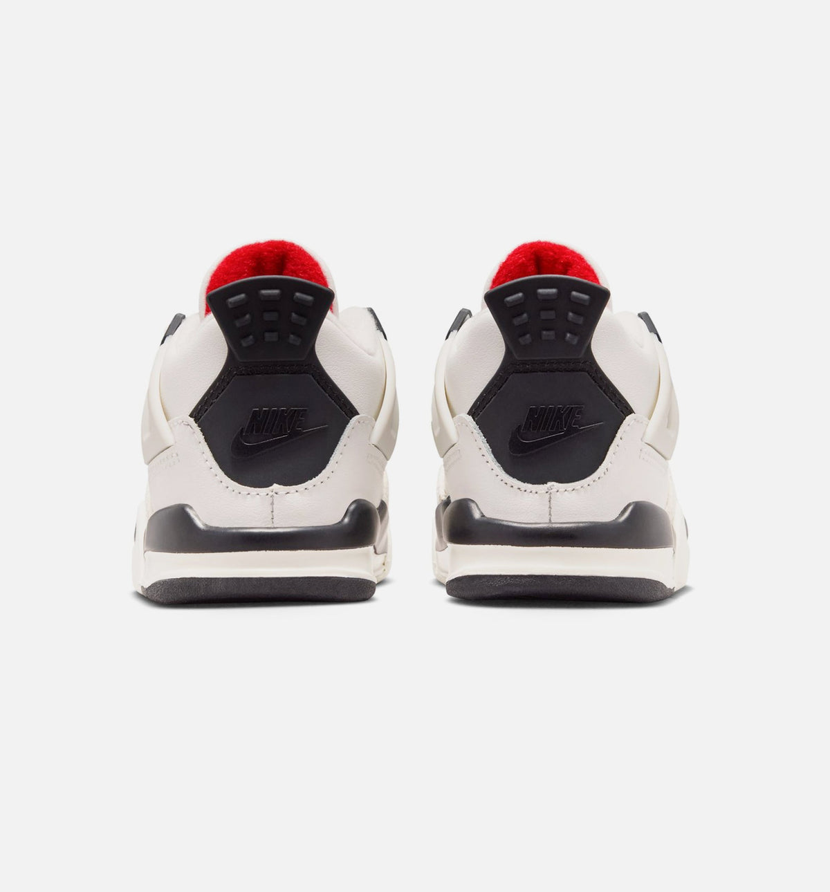 Air Jordan 4 Retro 'Flight Club' Infant Toddler Lifestyle Shoes | Sail / Black / University Red