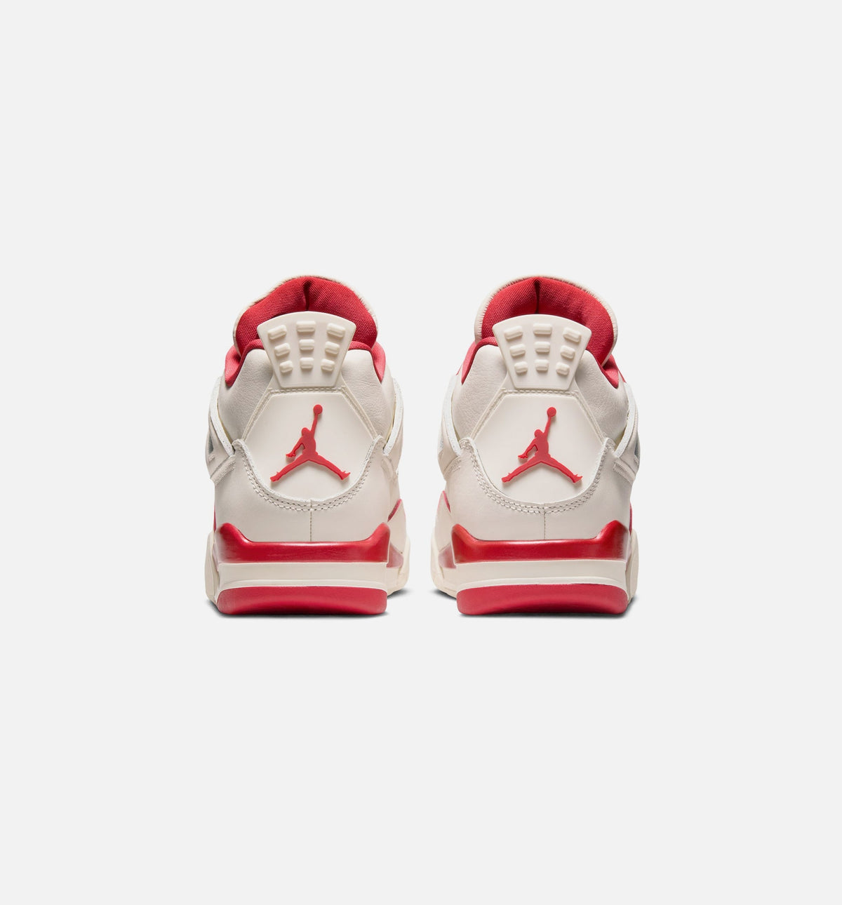 Air Jordan 4 Retro Valentine's Day Women's Shoes - Pale Ivory Sierra Red Tough Red