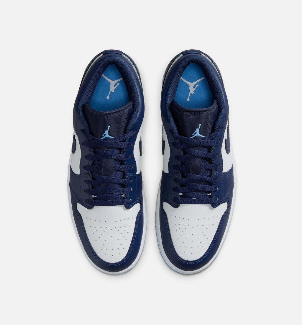 Air Jordan 1 Low Men's Sneakers - Deep Navy / University Blue / White