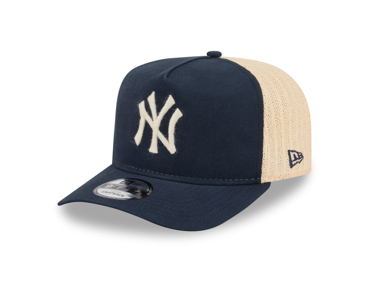 New Era 950 A Frame New York Yankees Grained Snapback Hat