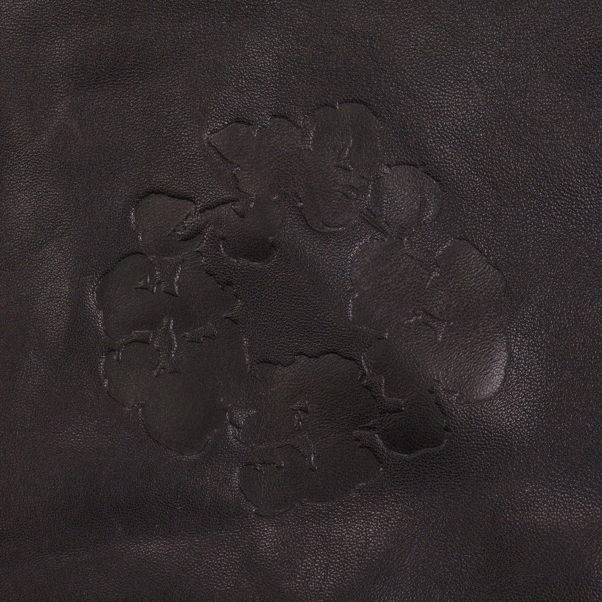Black Oakland Wreath Winter Leather Coat