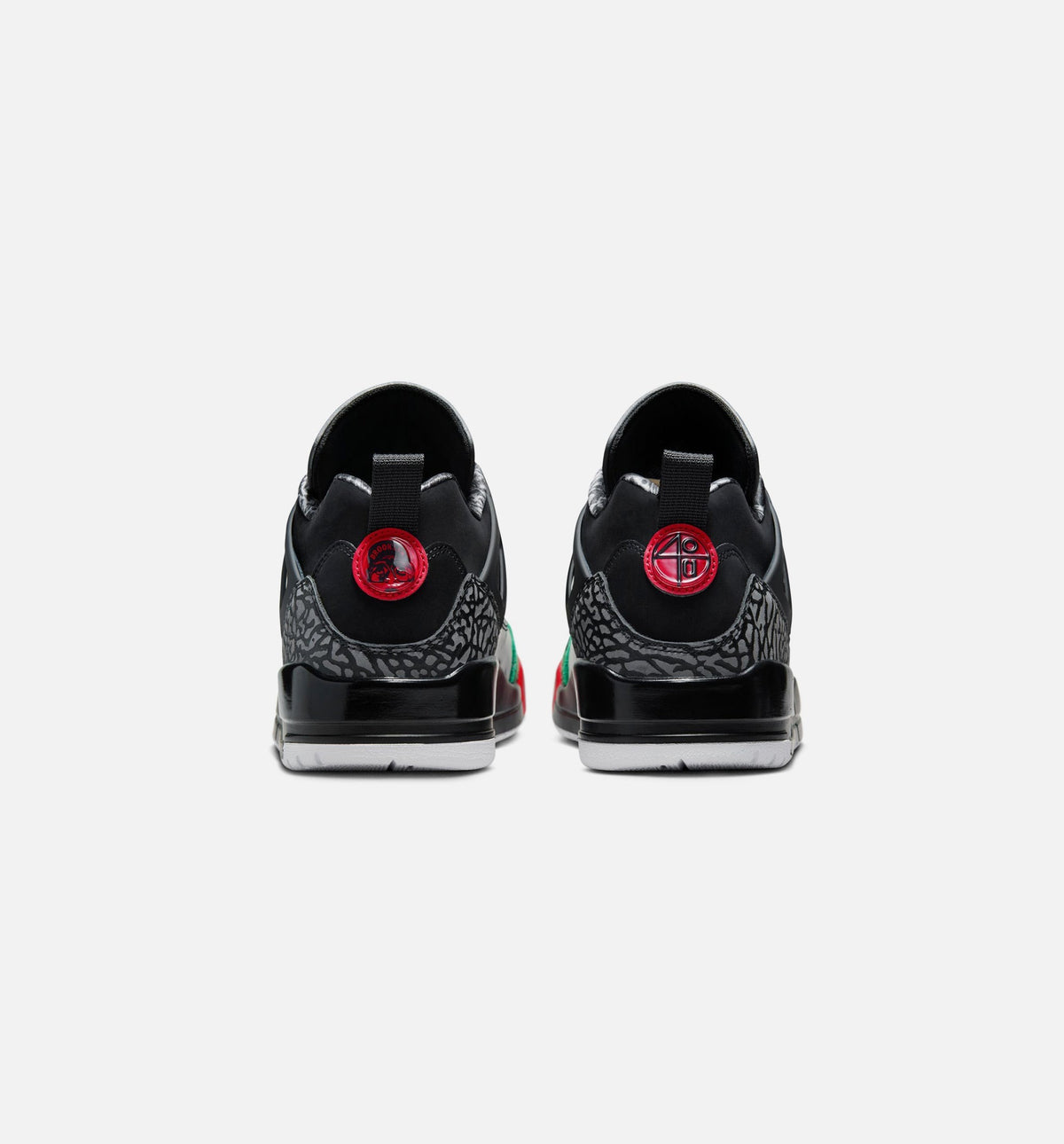 Spizike Low Black Classic Green Men's Sneakers - Black / Classic Green / White / Varsity Red