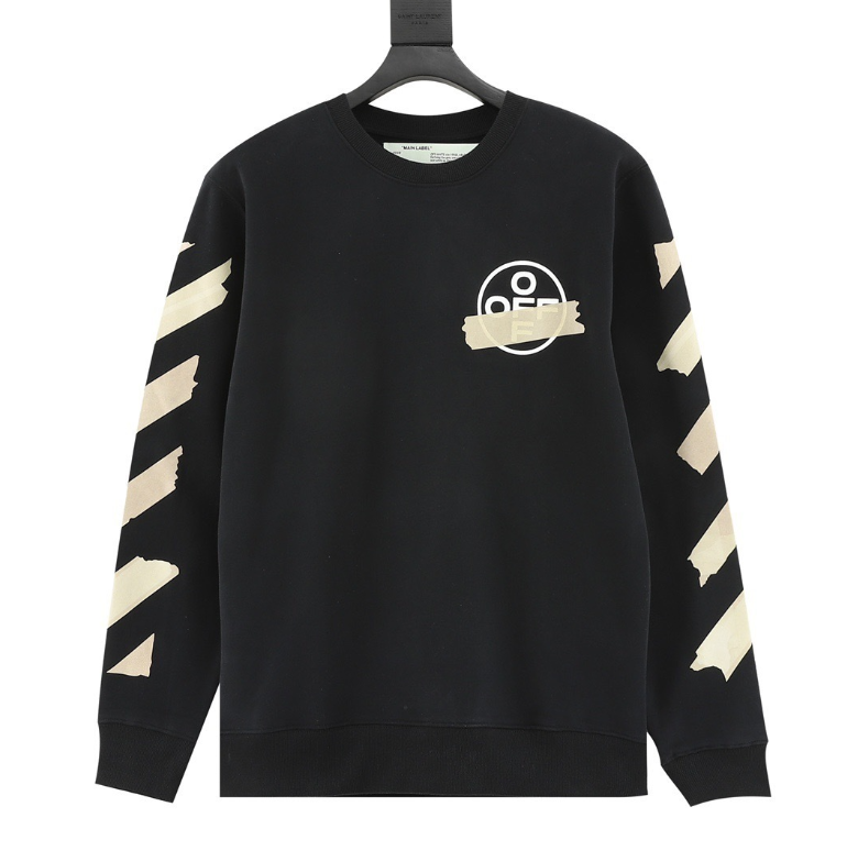 Off-White Tape Arrows Crewneck Sweatshirt – Black