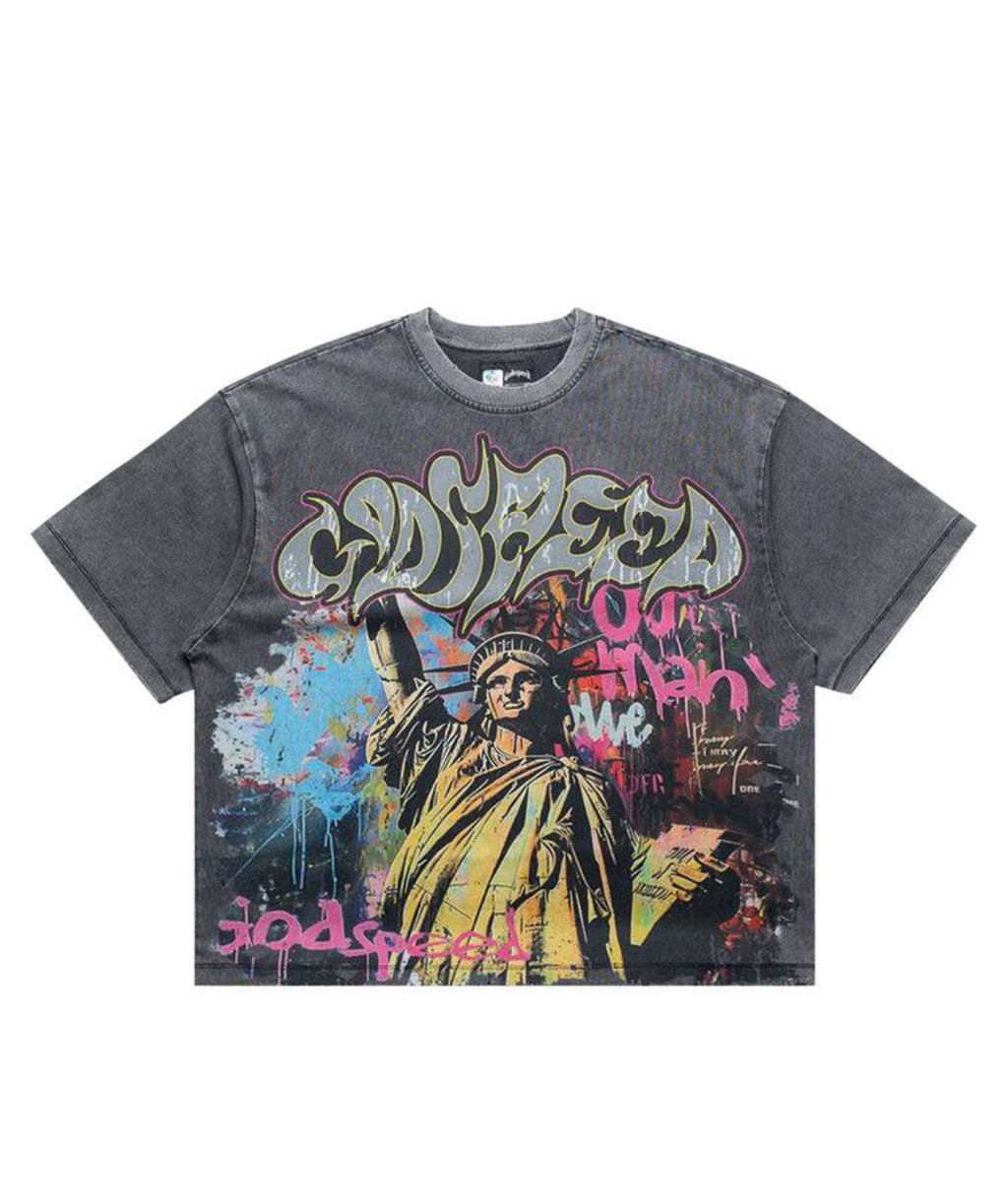Godspeed Vandal Tee Grey Wash