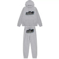 Trapstar Shooters Panther Forest Green Silver Tracksuit — Gray