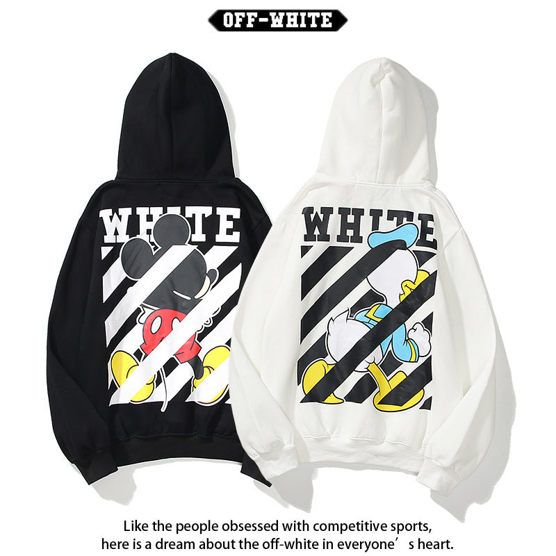 Off-White Arrow Graphic Print Hoodie Streetwear Unisex