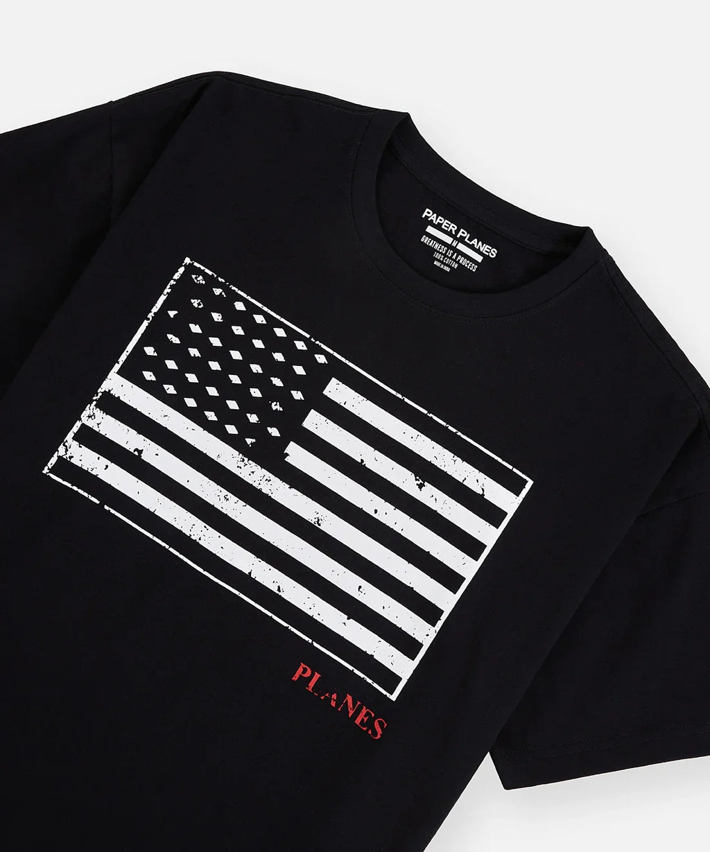 Paper Planes Black Diamond Flag Tee