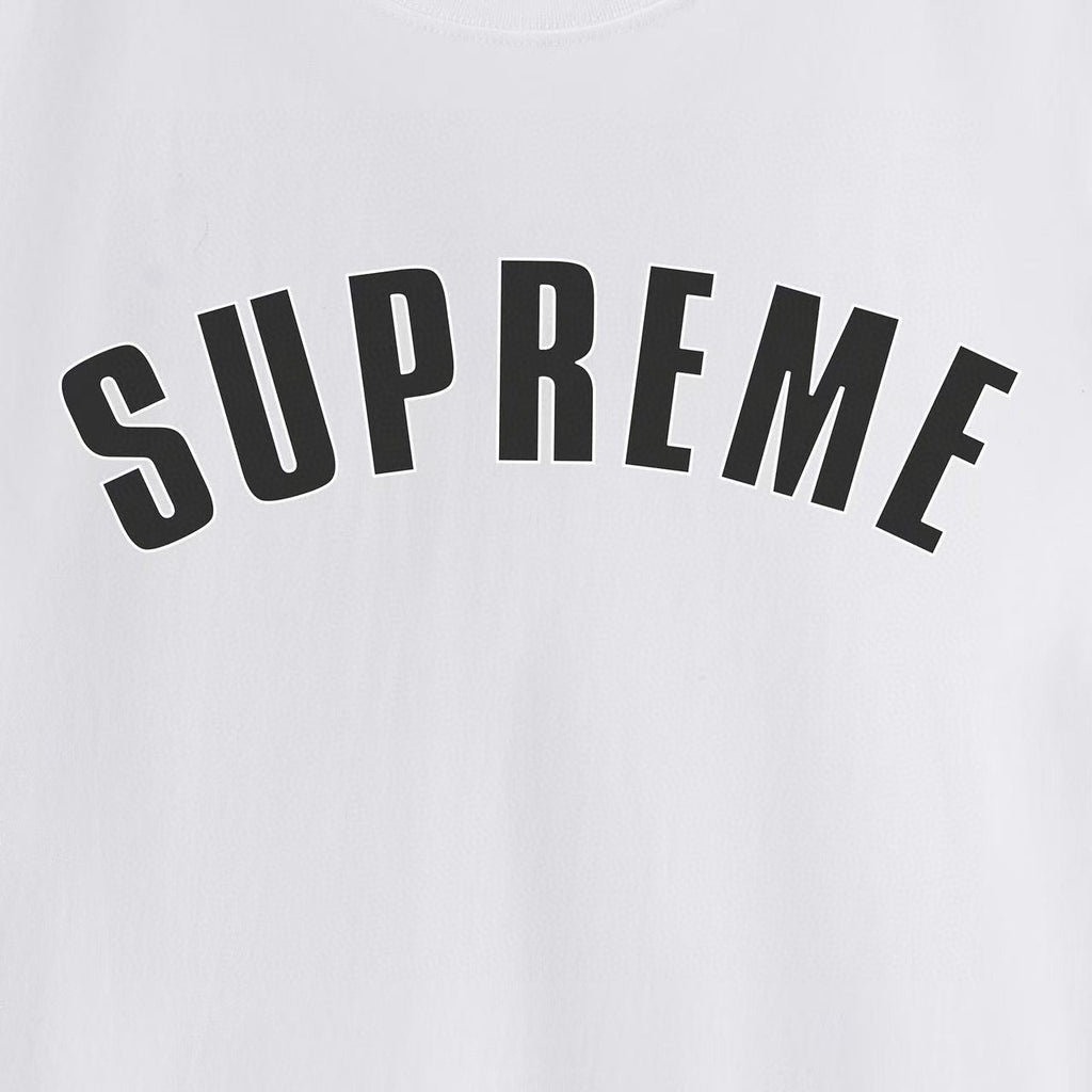 Supreme Cracked Arched Wordmark Graphic T-Shirt